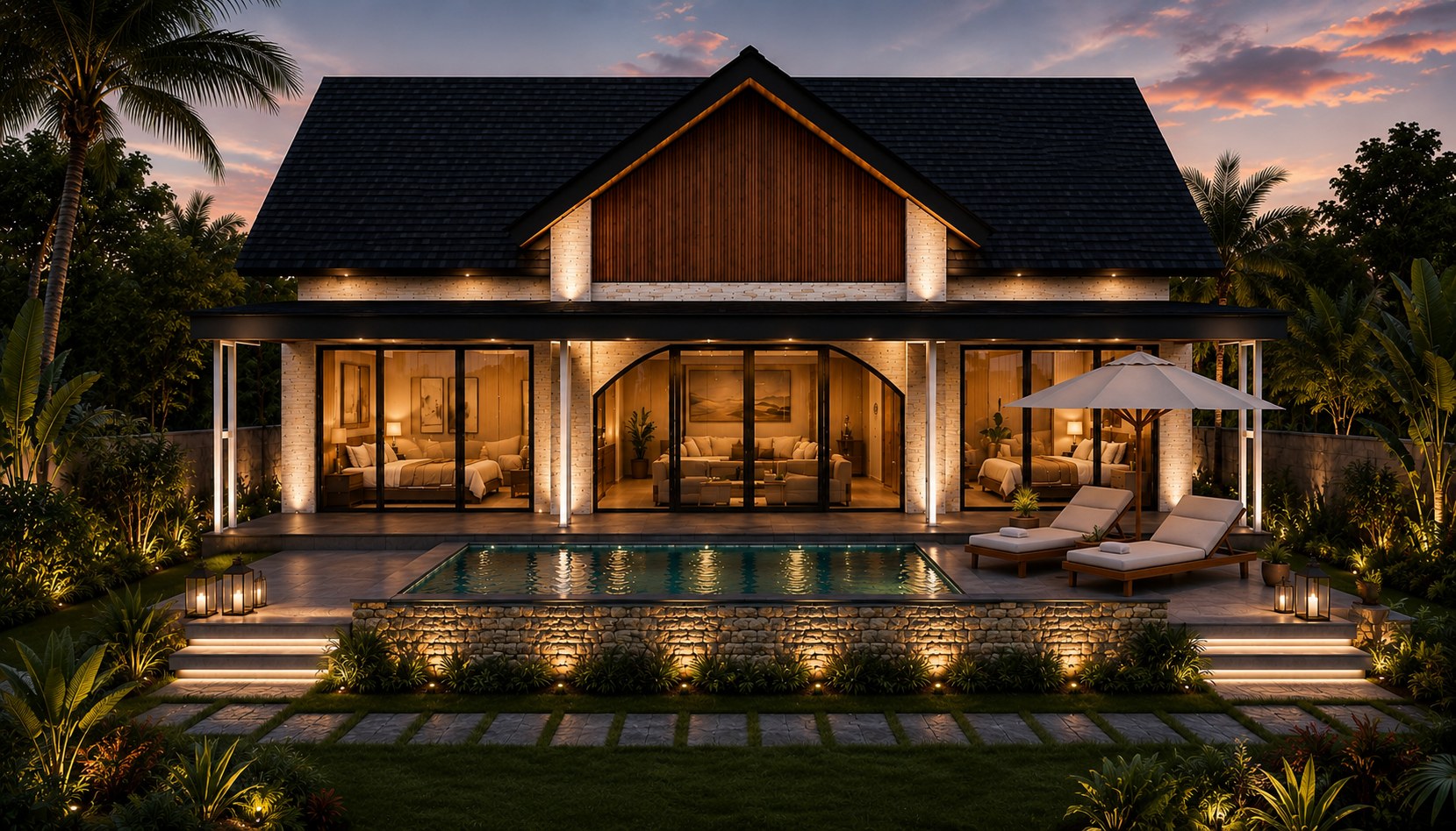 The Mediterranean — Single-Level Tropical Living